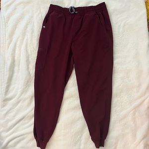 Figs XL burgundy scrub pants